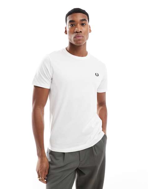 Fred Perry – T-Shirt in Weiß - view 1