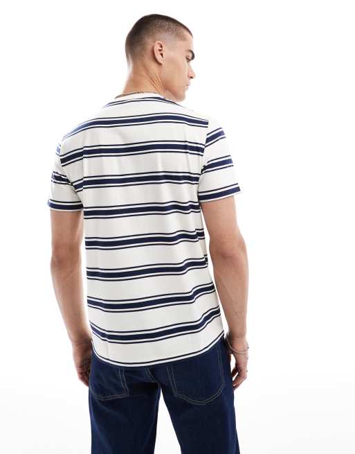 Tシャツ・カットソー FRED PERRY T-SHIRT WITH STRIPED MANIHE BORDER Fred Perry T-shirt With Striped Manihe Border Fred Perry