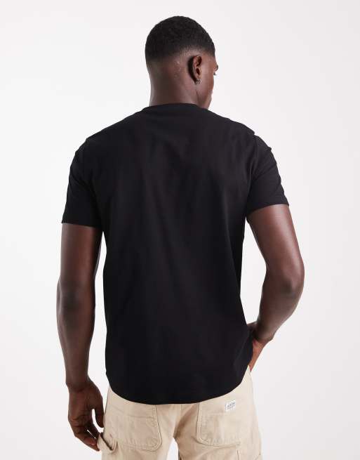 Fred Perry - T-shirt met geborduurd logo in zwart, 3 van 5
