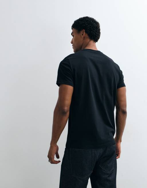 Fred Perry T-Shirt mit Lorbeerkranz-Grafik in Schwarz, 4 von 5