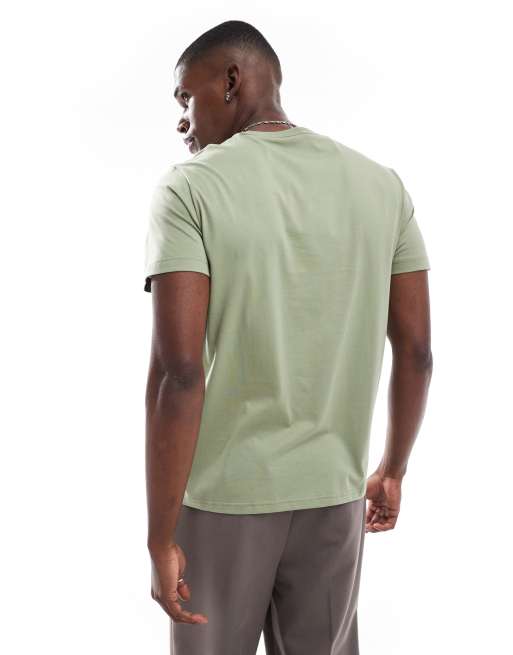 Fred Perry – T-Shirt mit Rundhalsausschnitt in Grün, 3 von 4