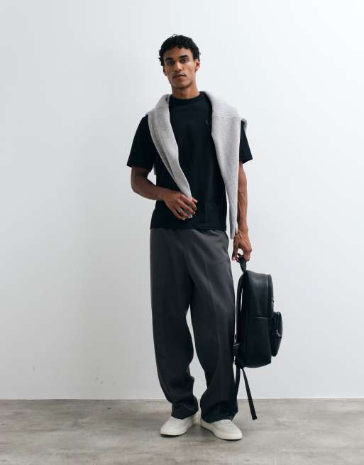 Fred Perry T-shirt nera con grafica riflettente sul retro, 3 di 5
