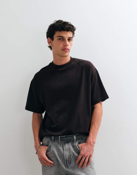 Fred Perry - T-shirt oversize marrone scuro - view 1