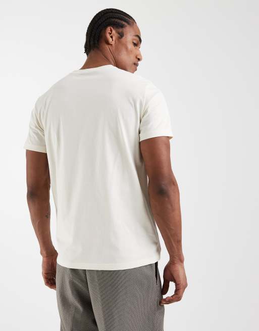Fred Perry – T-shirt w kolorze ecru z grafiką siatki tenisowej, 4 z 5