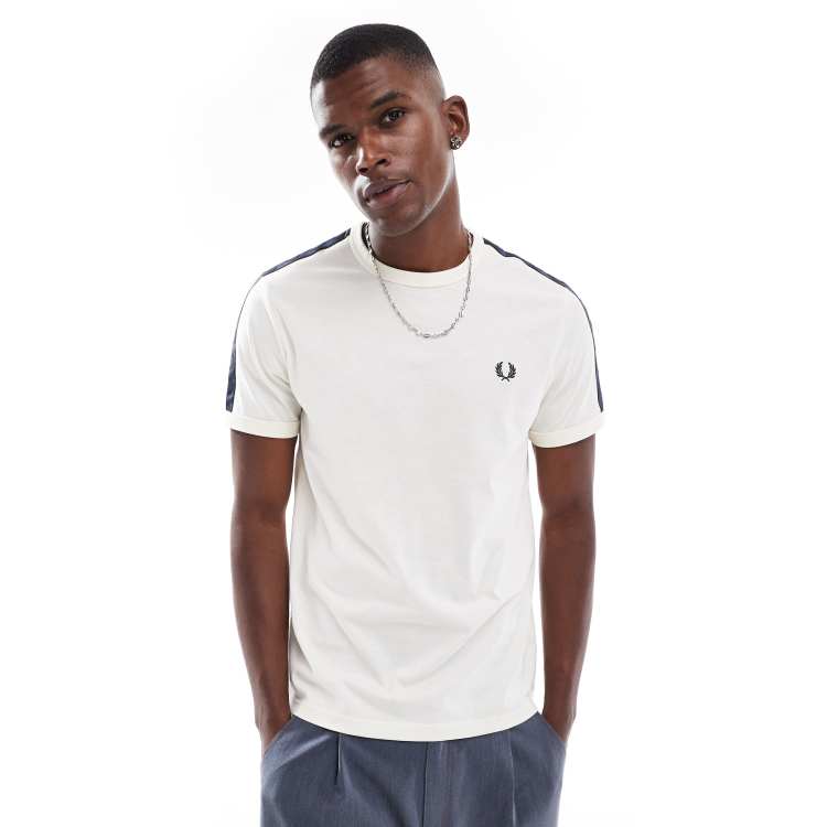 トップス Cropped Taped Ringer T-Shirt G3147 Taped Ringer T-Shirt - Snow White | Men's T-Shirts