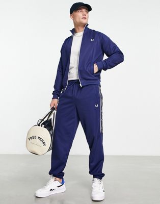 Fred Perry taped joggers in navy