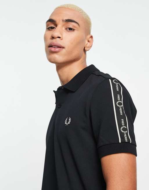 Fred perry 2025 taped sleeve polo