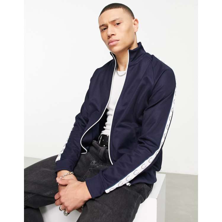 Fred Perry taped track jacket in blue