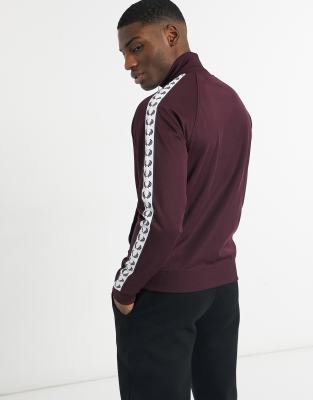 fred perry burgundy track jacket