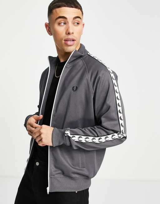 Gray track outlet jacket