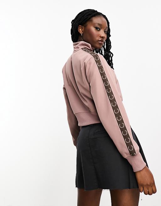 Fred Perry taped track jacket in pink | ASOS Fred Perry taped track jacket in pink | ASOS