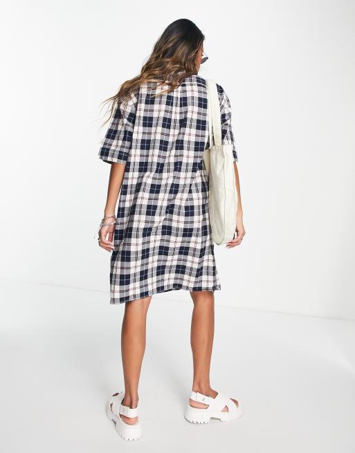 Fred Perry tartan shirt dress in check print | ASOS
