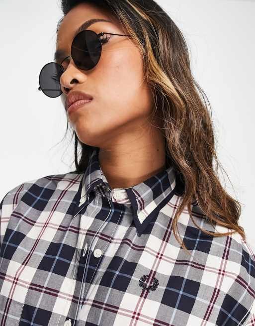 美品FREDPERRYInterdetail Tartan ShirtDress 楽天市場】【19SS】TARTAN SHIRT DRESS／フレッドペリー