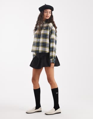 Fred Perry Tartan Shirt In Multi