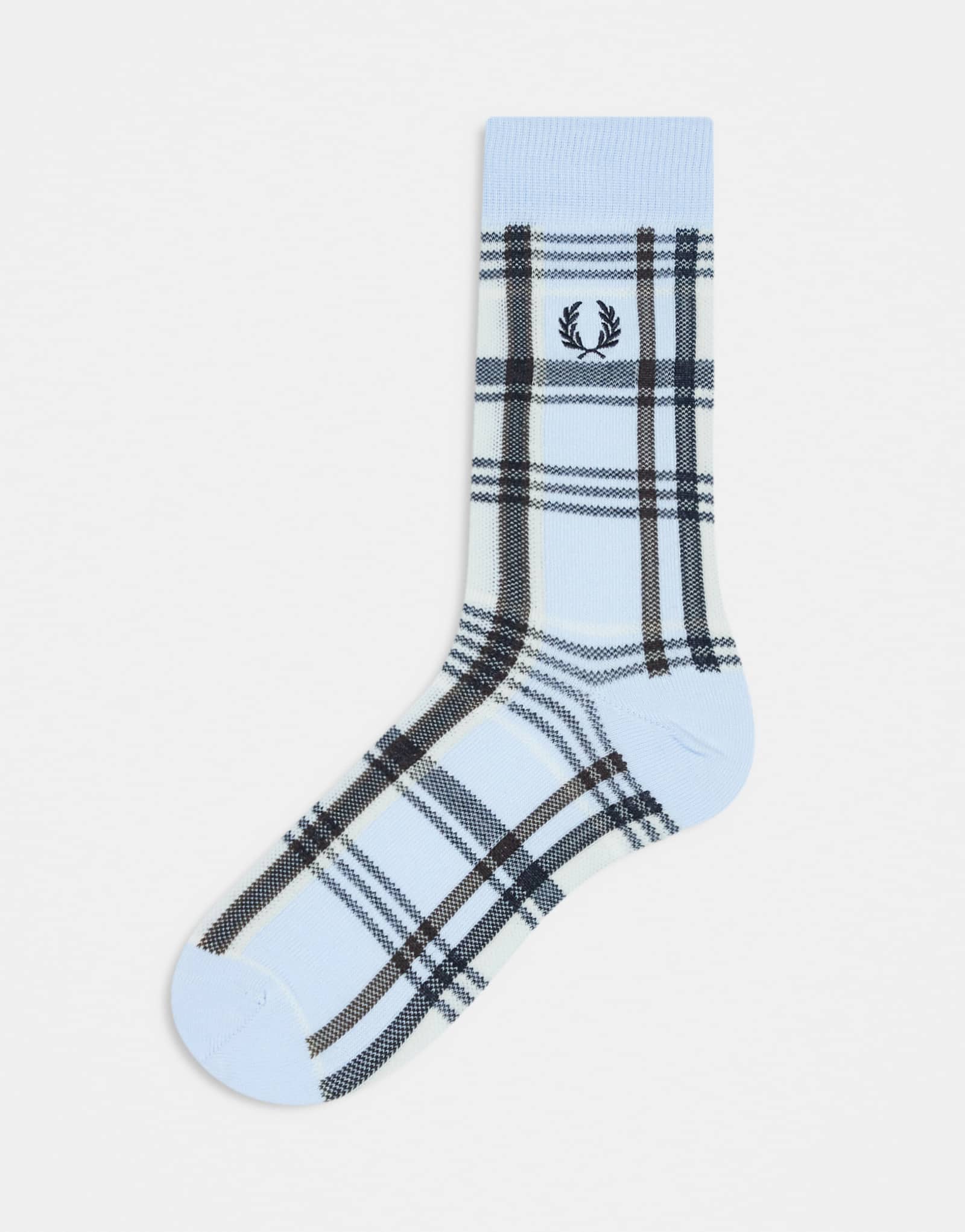 Клетчатые носки Fred Perry синего цвета