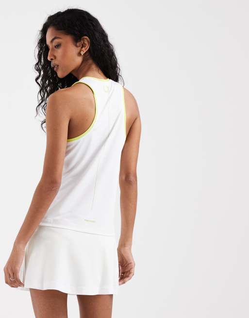 Fred Perry – Tennis – Biały podkoszulek z logo na środku, 3 z 4