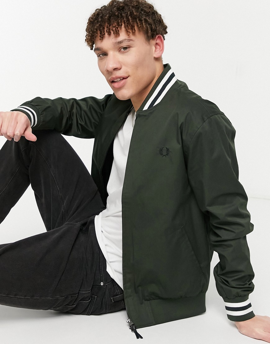 Fred Perry TENNIS BOMBER JACKET IN GREEN