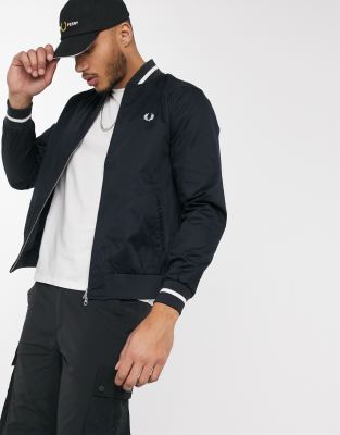 Fred Perry Tennis Bomber Jacket In Navy ModeSens