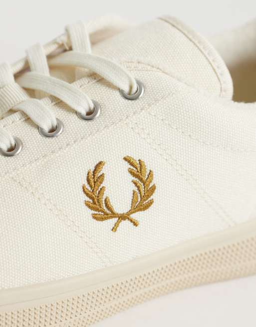 Fred Perry -Tennis en toile - Écru et camel foncé, 4 de 5
