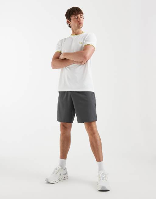 Fred Perry Tennis performance ringer logo T-shirt in white - part of a set, 2 of 5