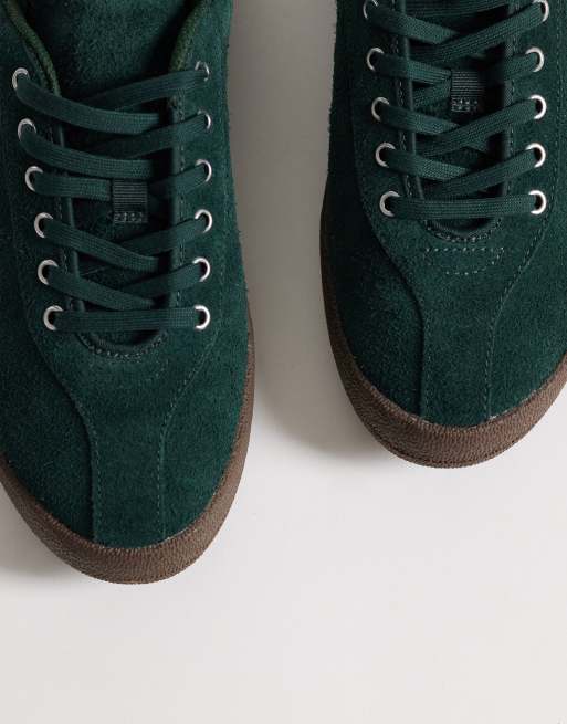 Fred Perry – Tennis – Sneaker aus Wildleder in Dunkelgrün mit Logo, 3 von 5