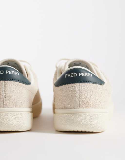 Fred Perry - Tennis - Sneakers in pelle scamosciata écru con logo, 2 di 5