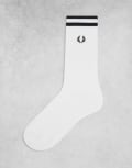 [Fred Perry] Fred Perry tennis socks in white/black-Navy 9-11 NAVY