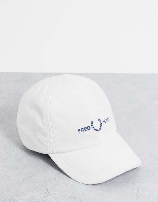 Fred Perry terry cap in white