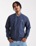 [Fred Perry] Fred Perry tipped bomber jacket in blue L BLUE