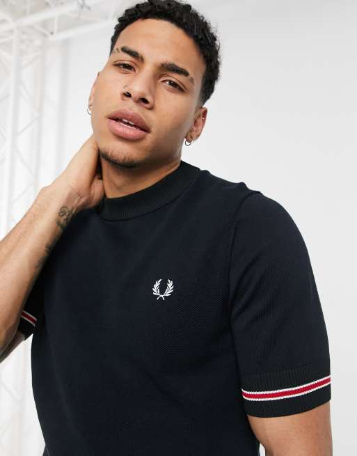 Fred perry sale knitted t shirt