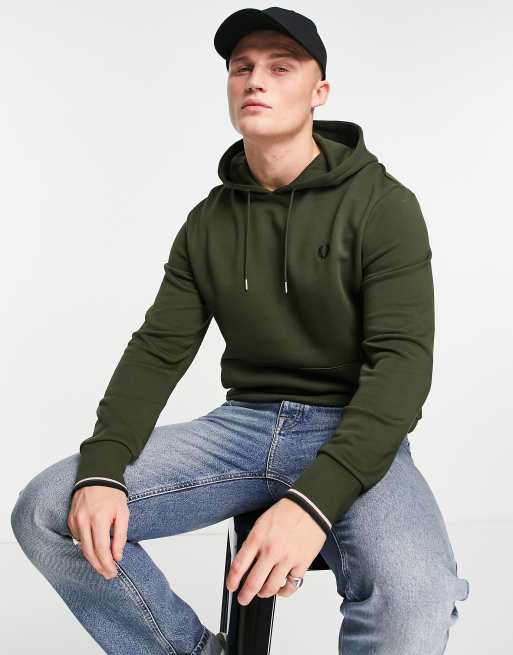 Fred perry hot sale khaki hoodie