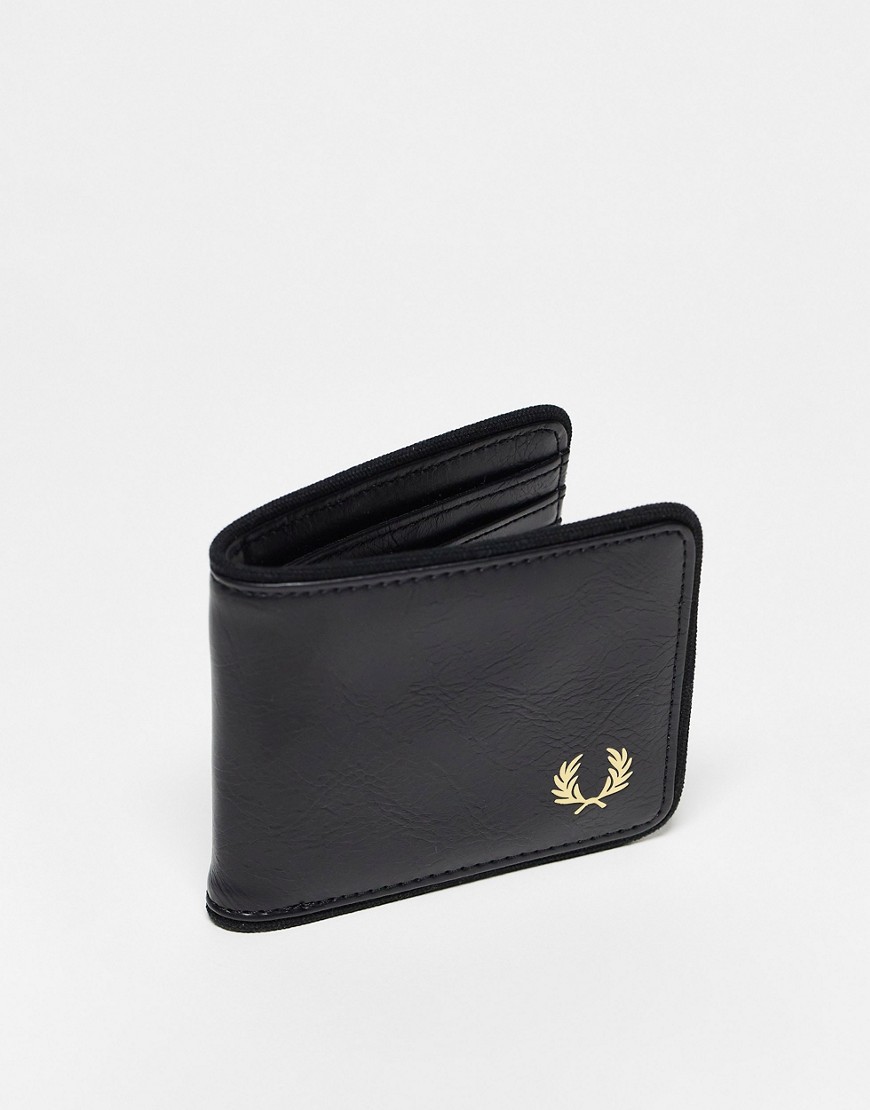 Fred Perry Tonal Classic Wallet In Black
