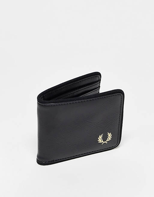 Fred Perry tonal classic wallet in black | ASOS