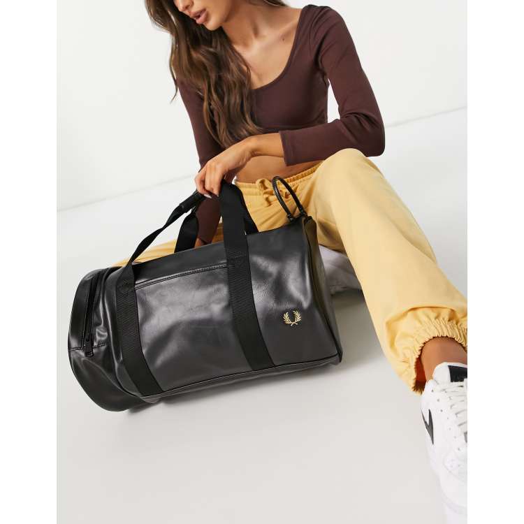 Fred tonal PU barrel bag in |