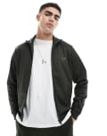 [Fred Perry] Fred Perry track jacket in dark green with taping (part of a set) XS Green