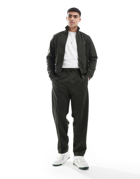 Fred Perry trackies in dark green with taping (part of a set) - view 1