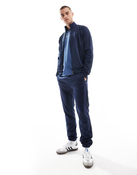 Fred Perry – Trainingshose in Marineblau mit Zierstreifen, Kombiteil - view 1