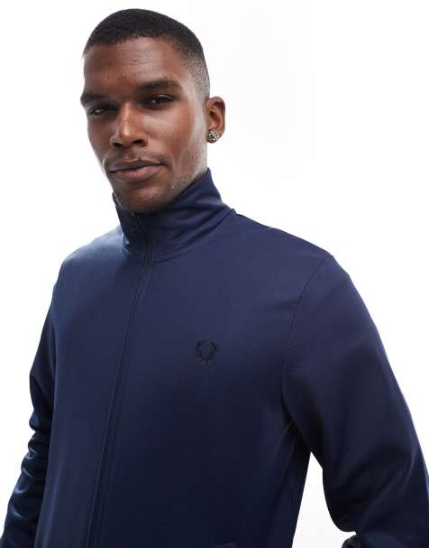 Fred Perry - Trainingsjack in marineblauw - view 1