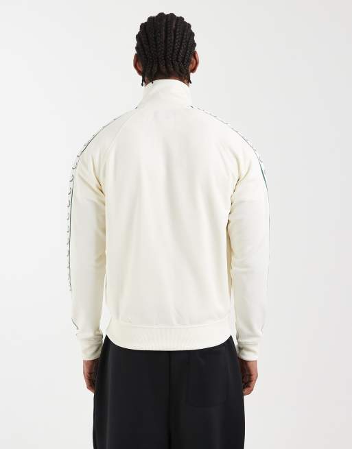 Fred Perry - Trainingsjack met contrasterende bies in ecru, 5 van 5