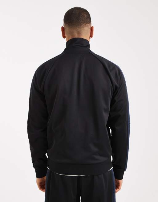 Fred Perry - Trainingsjack van bies van mesh in zwart, 3 van 5