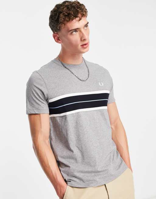 fred perry panel t shirt