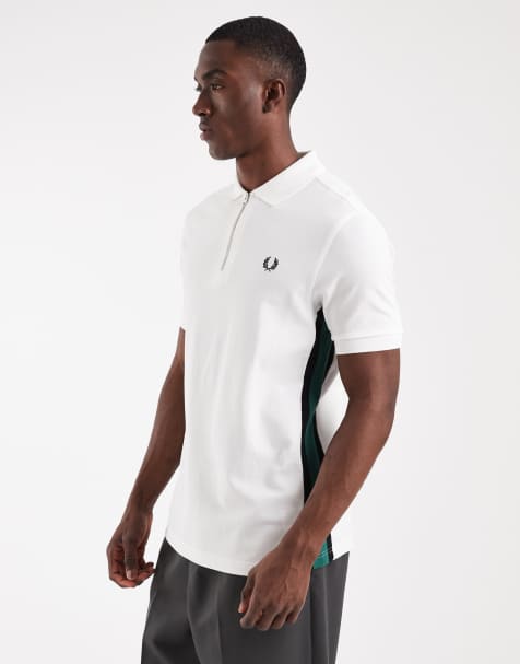 Fred Perry - Tramline - Polo à rayures - Blanc - view 1