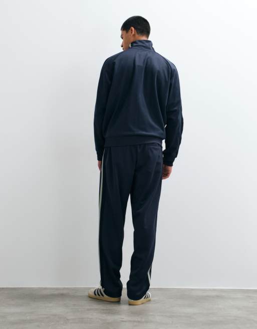 Fred Perry tweekleurige mesh tape co-ord trackbroek in donkerblauw, 4 van 5