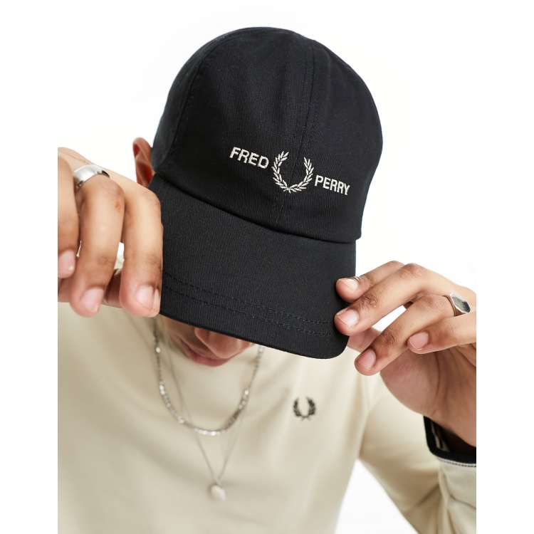 Fred Perry twill cap in black | ASOS