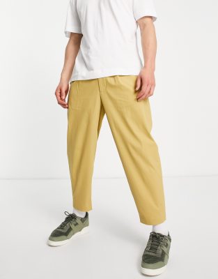Fred Perry Linen-Blend Cropped Trousers - W30/L32 | Coggles