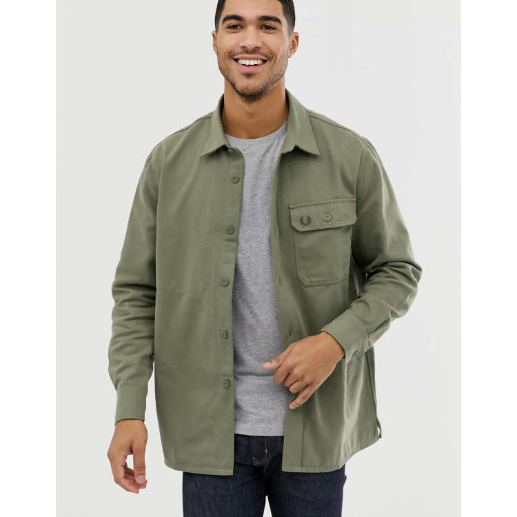 TWILL UTILITY OVERSHIRT