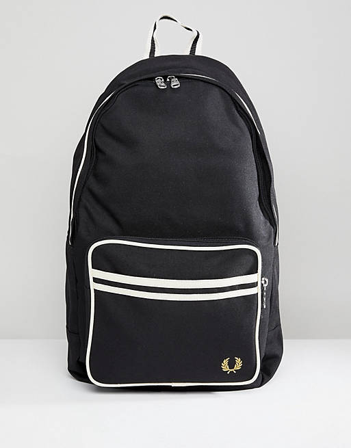 Fred Perry Twin Tipped Backpack in Black | ASOS