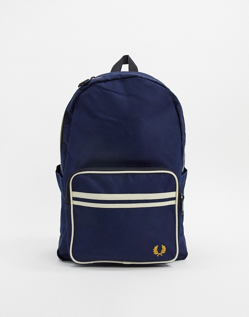 Fred Perry twin tipped backpack in navy