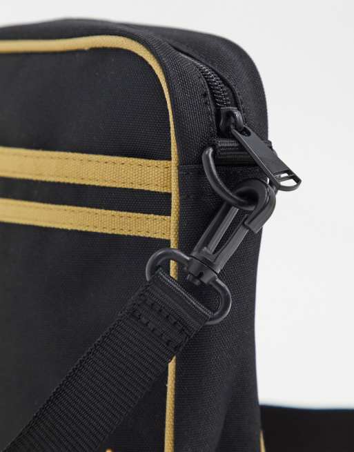 Fred Perry twin tipped crossbody bag in black