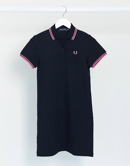 Fred Perry twin tipped dress in navy